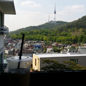 View from Kenya Cafe next to Grand Hyatt Hotel