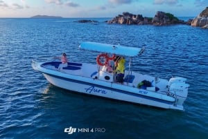 Praslin: escursione di un giorno alle isole Curieuse e St Pierre con barbecue