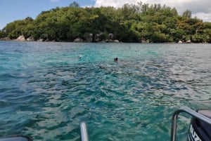 From Eden Island: Private Glass Bottom Boat Tour & BBQ lunch