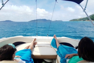 From Mahe: Praslin, Curieuse, and La Digue Private Boat Tour