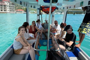 Glassbottom boat StAnne Marine National Park Snorkeling