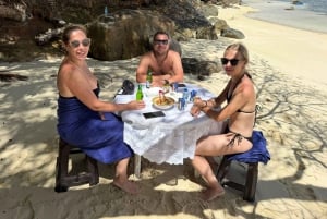 Glassbottom boat StAnne Marine National Park Snorkeling