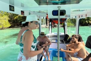 Glassbottom boat StAnne Marine National Park Snorkeling