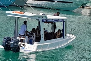 Glassbottom boat StAnne Marine National Park Snorkeling