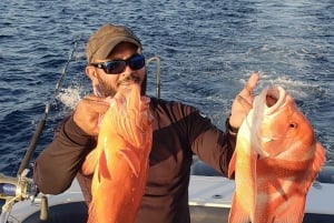 Puolen päivän kalastus, Praslin, Seychellit.