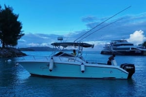 Puolen päivän kalastus, Praslin, Seychellit.