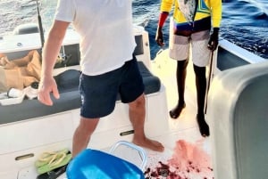 Puolen päivän kalastus, Praslin, Seychellit.