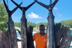 Puolen päivän kalastus, Praslin, Seychellit.