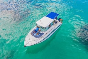 Noleggio barca privata di lusso a Praslin, Seychelles, con barbecue.