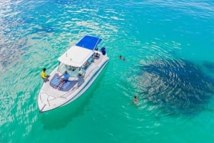Noleggio barca privata di lusso a Praslin, Seychelles, con barbecue.