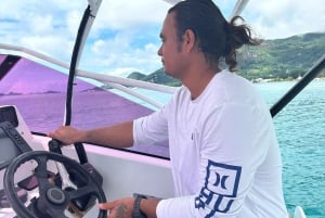 Mahé: Transfer privado de lancha rápida para Praslin ou La Digue