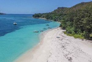 Praslin: Curieuse & St. Pierre -päiväretki veneellä ja grillillä
