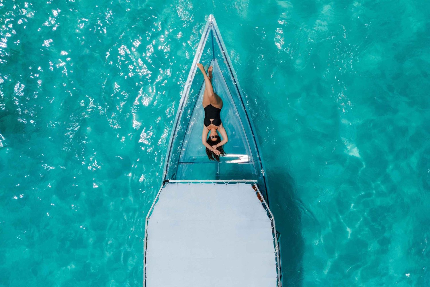 Eden Island: passeio de barco transparente no Parque Marinho de Sainte Anne