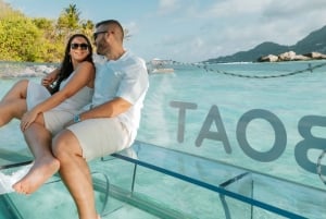 Seychellen: Private Tour im durchsichtigen Boot bei Sonnenuntergang