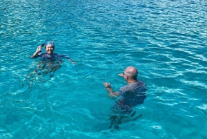 Glassbottom boat StAnne Marine National Park Snorkeling