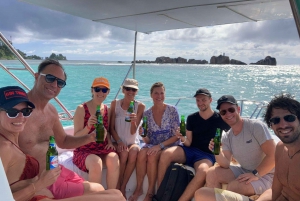 Glassbottom boat StAnne Marine National Park Snorkeling
