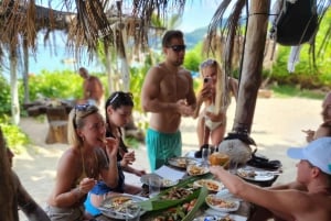Glassbottom boat StAnne Marine National Park Snorkeling