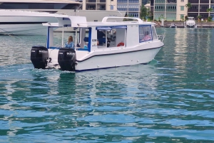 Glassbottom boat StAnne Marine National Park Snorkeling