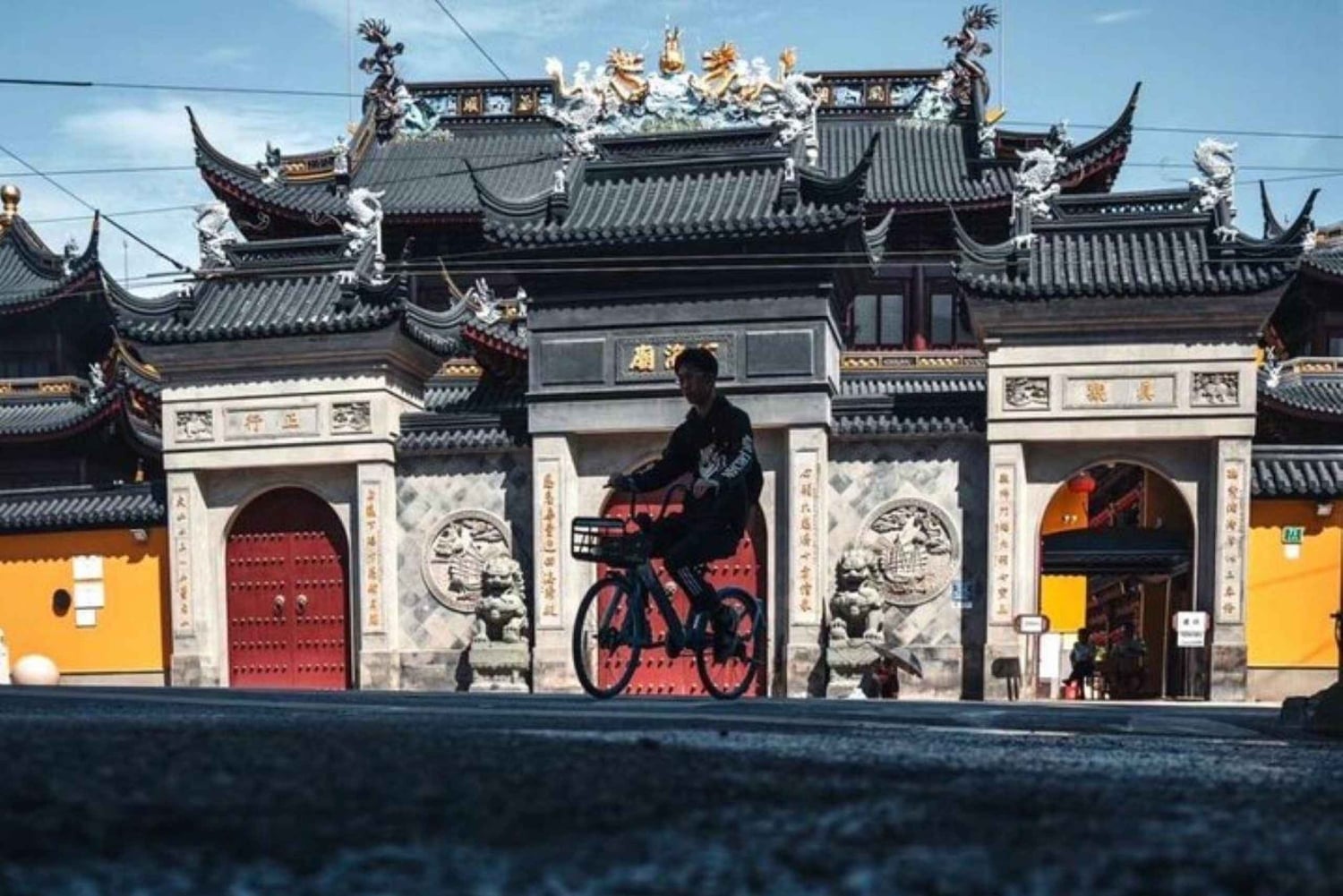 上海4時間ツアー：食、文化、スカイライン、サイクリング、フェリー