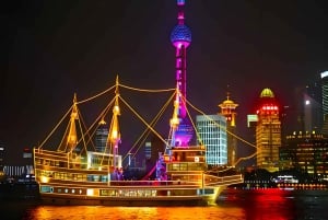 Fantastiske nattlys i Shanghai: elvecruise og privat transport
