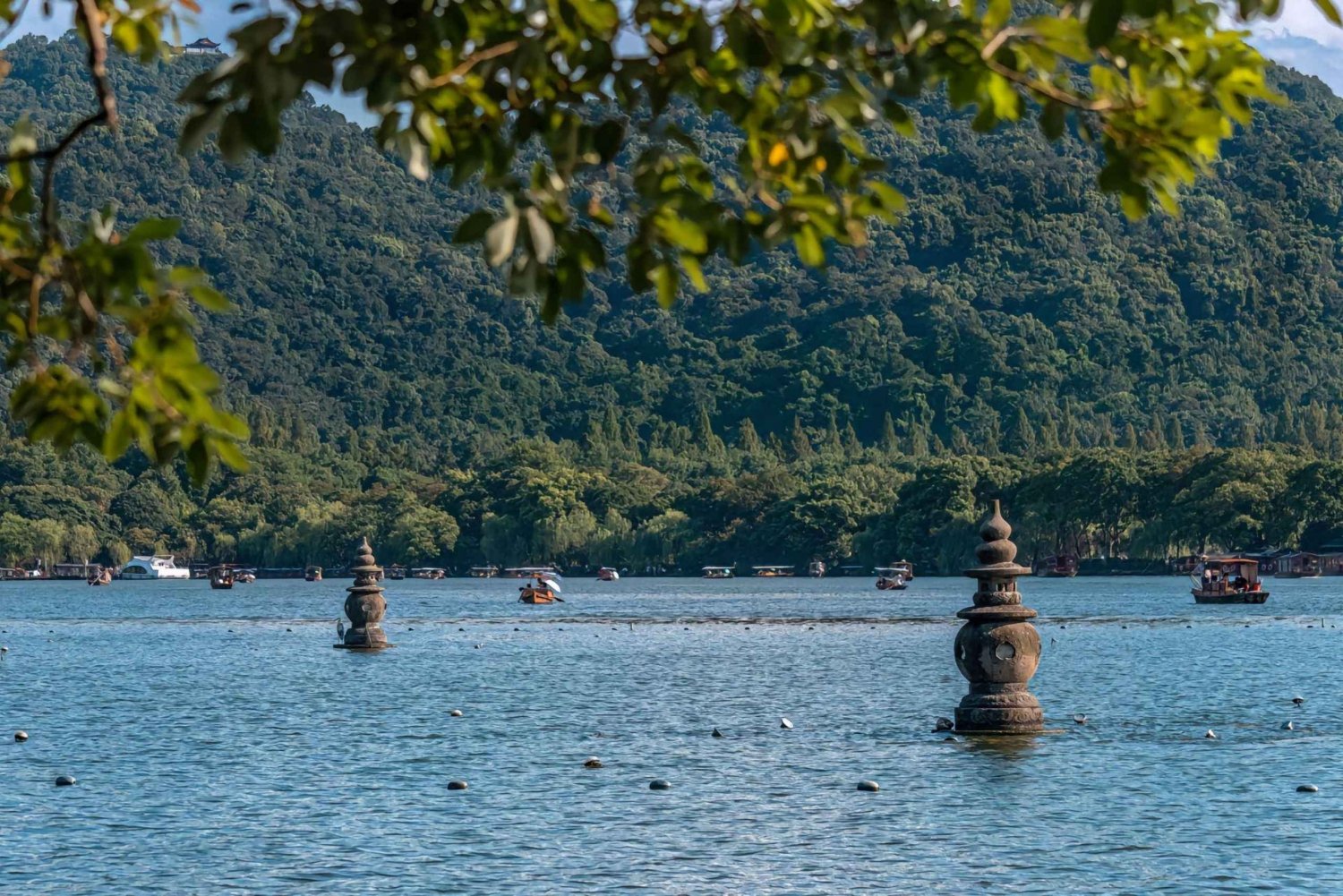 上海発：杭州の寺院、湖の眺め、ナイトマーケットを楽しむ