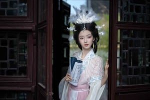 Shanghai: tour a piedi con servizio fotografico in hanfu