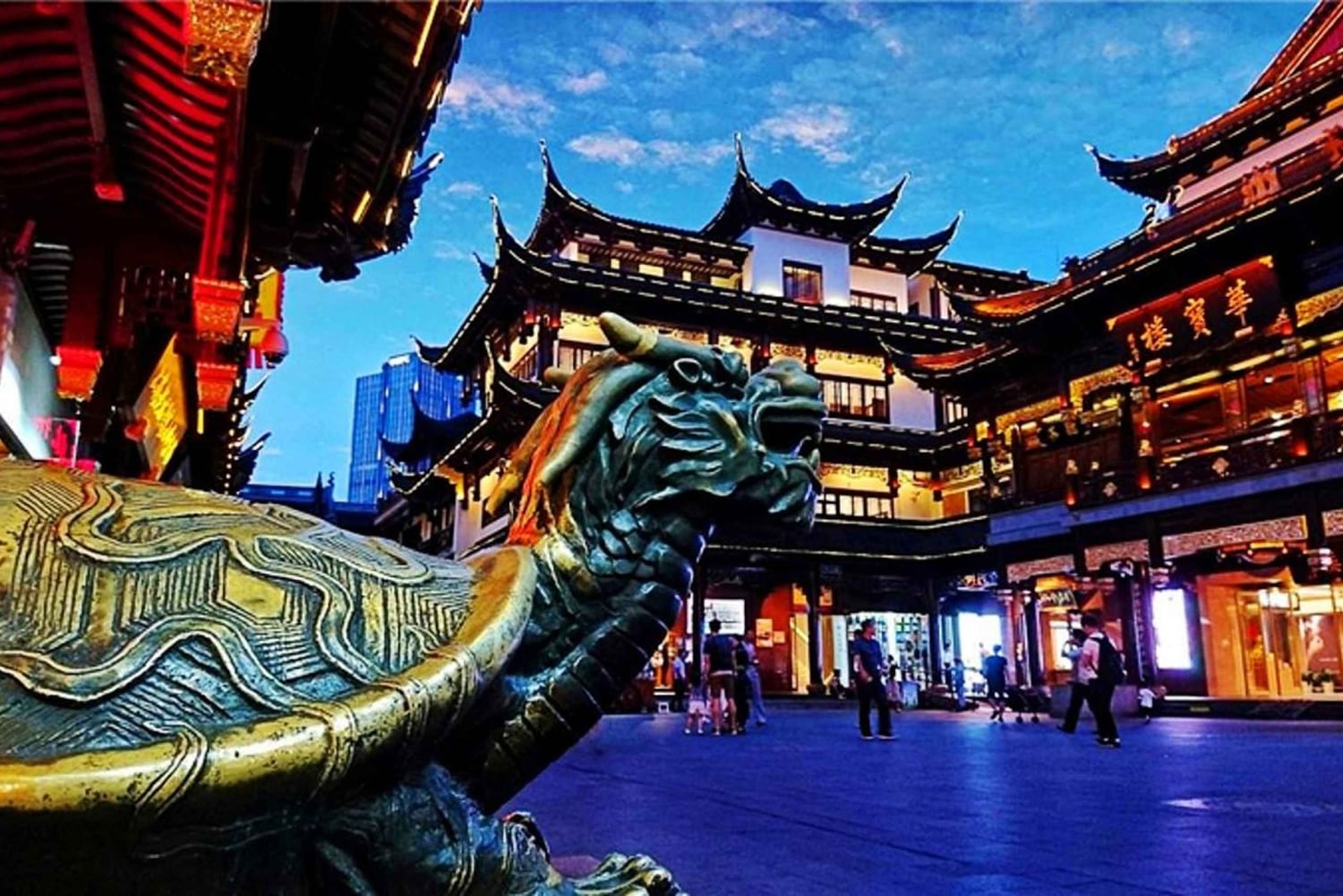 Privat smaking av gatemat i Shanghai og spasertur i gamlebyen