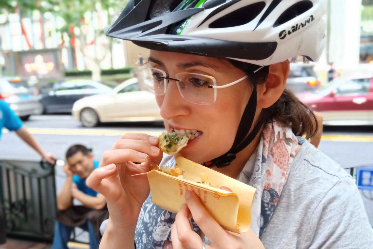 Cykeltur i Shanghai och upplevelse av teprovning