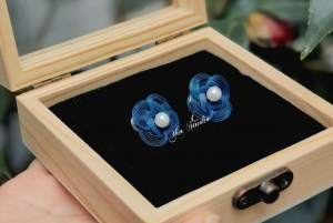 上海:竹編みジュエリー作り(ブローチ/イヤリング/リング)