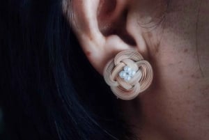 上海:竹編みジュエリー作り(ブローチ/イヤリング/リング)