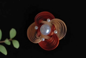 上海:竹編みジュエリー作り(ブローチ/イヤリング/リング)