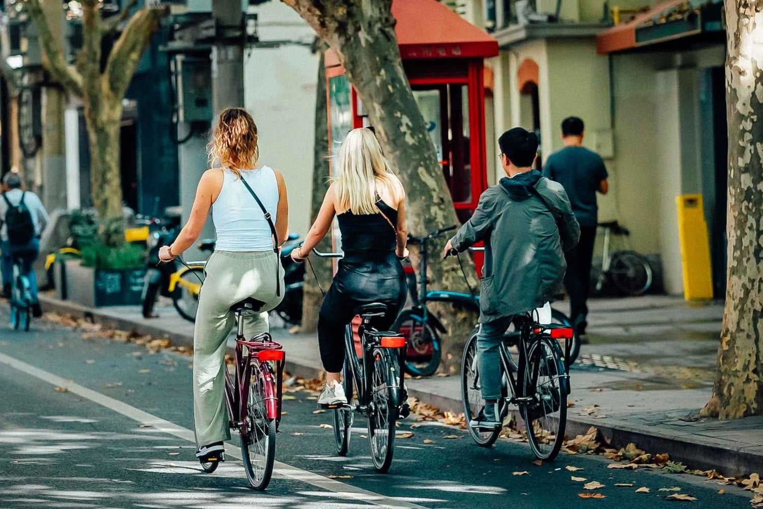 Shanghai: Puolen päivän opastettu pyöräretki välipaloilla