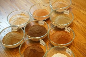 Shanghái: clase práctica de elaboración de pastillas de incienso.