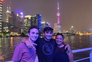 Shanghai: Night River Cruise Tour with Xinjiang Style Dining