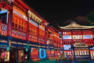 Shanghai Night Tour: Old Town, Local Dinner & Rooftop Bar