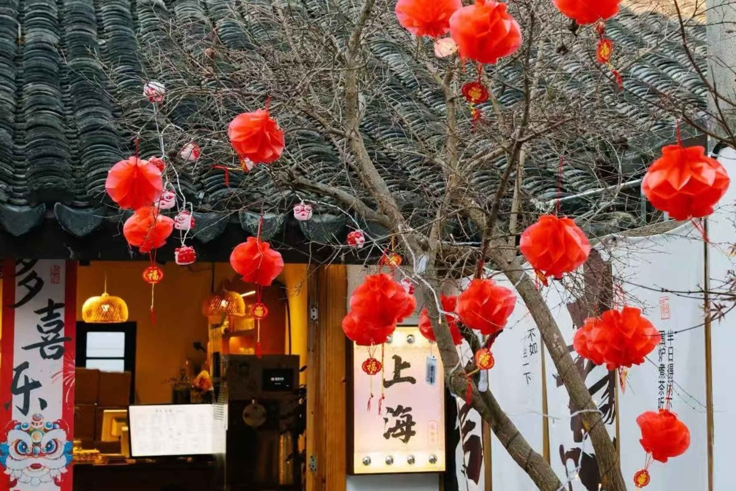 Shanghai: Qingxi Ancient Town, Wonton & Kalligrafi Tour