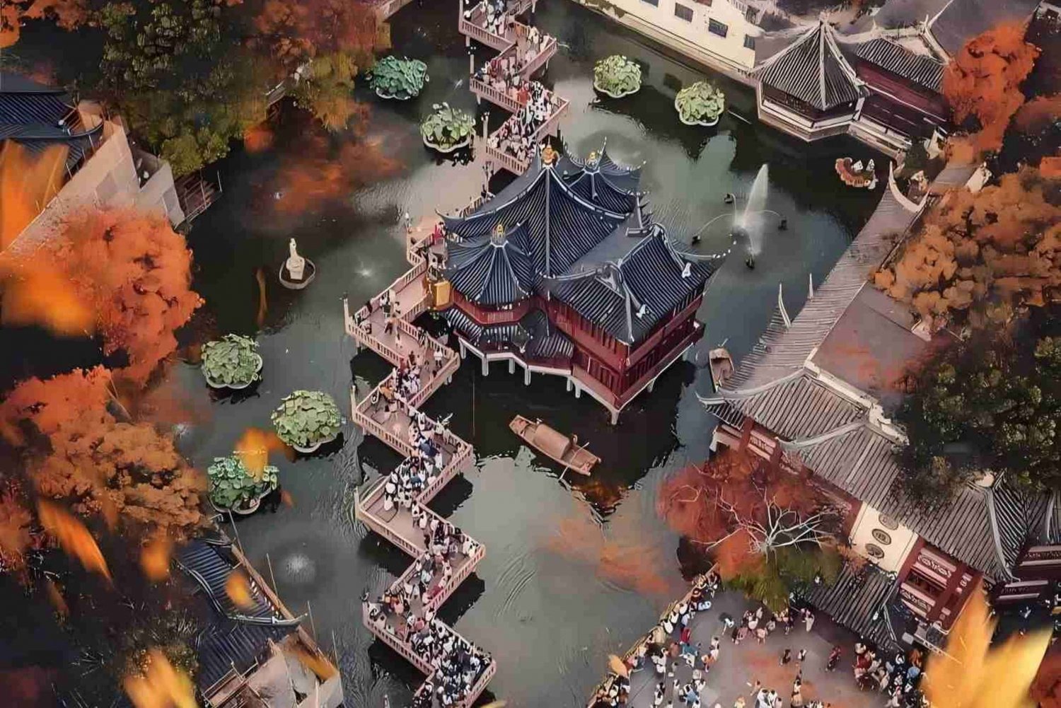 Shanghai: Yu-puutarha sisäänpääsylipuin (valinnainen)