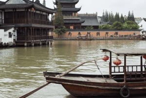 Zhujiajiao & Shanghai:Private Day Tour Water Town to Skyline