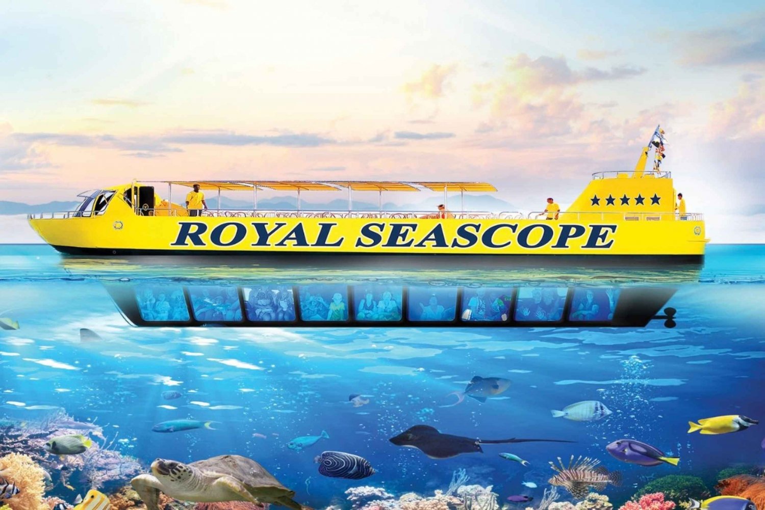 Desde El Gouna Submarino Royal Seascope con parada para hacer snorkel