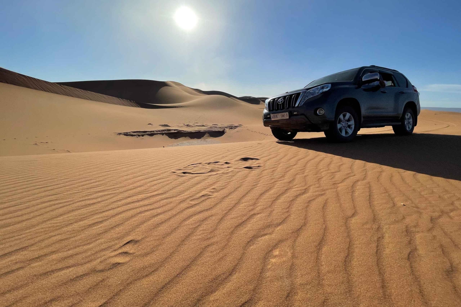 ИЗ МХАМИДА: Ночной тур по пустыне в Эрг-Чигага на верблюдах 4x4