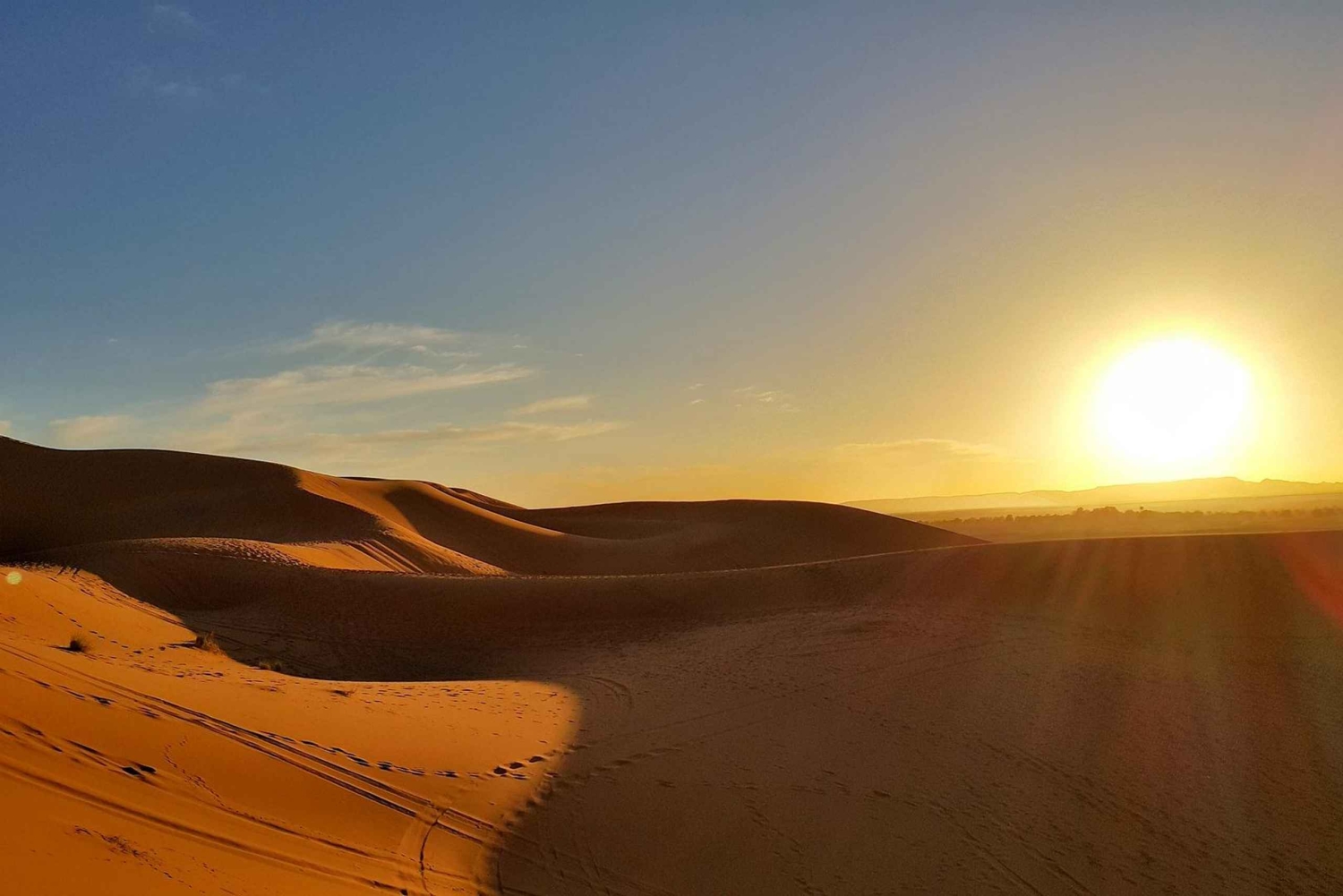 ИЗ МХАМИДА: Ночной тур по пустыне в Эрг-Чигага на верблюдах 4x4