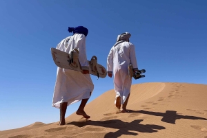 ИЗ МХАМИДА: Ночной тур по пустыне в Эрг-Чигага на верблюдах 4x4