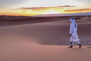 ИЗ МХАМИДА: Ночной тур по пустыне в Эрг-Чигага на верблюдах 4x4