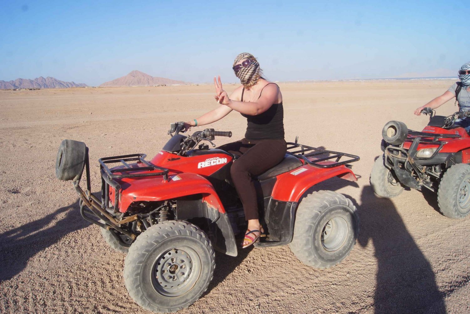 From Sharm: ATV Quad Tour Echo Mountain & Show and Dinner