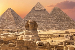 Från Sharm El Sheikh: Kairo Pyramider Dagsutflykt med flyg