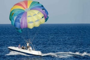 From Sharm: Parasailing, Glass Boat, Watersports, and Lunch