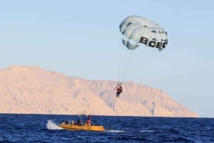 De Sharm: Safári de quadriciclo, parapente, barco de vidro e esportes aquáticos