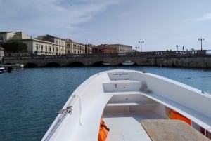 Tour in barca di 1 ora di Ortigia, grotte marine con sosta per nuotare