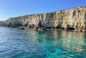 Tour en bateau d'une heure avec visite des grottes marines et de l'île d'Ortigia