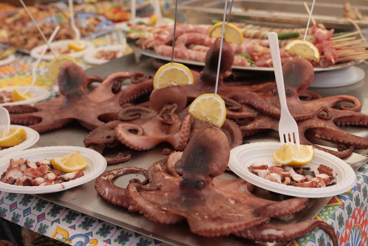 Une journée gastronomique dans la vie sicilienne : visite du marché et cours de cuisine